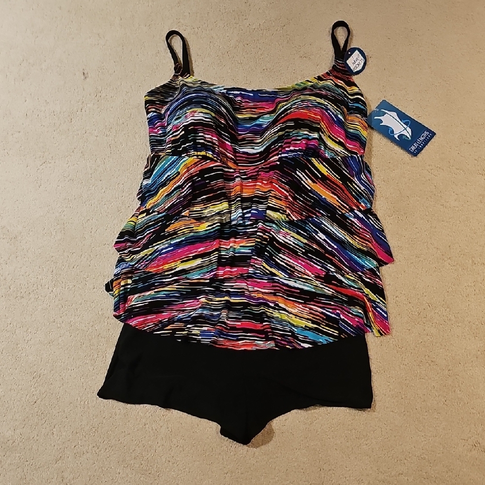 Longitude Multicolor Striped Swimwear